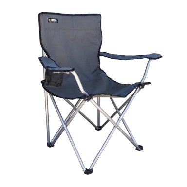 SILLA PLEGABLE CAMPING KENAI APOYABRAZOS GRIS NAT GEO - 1