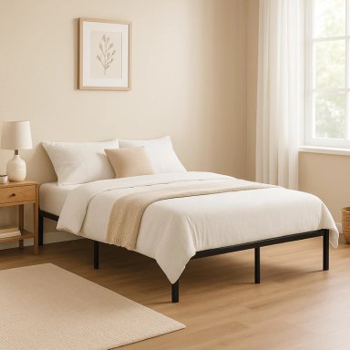 BASE DE CAMA METAL QUEEN 2,5 PLAZA 200X150X36 NEGRO AIRHOUSE - 3