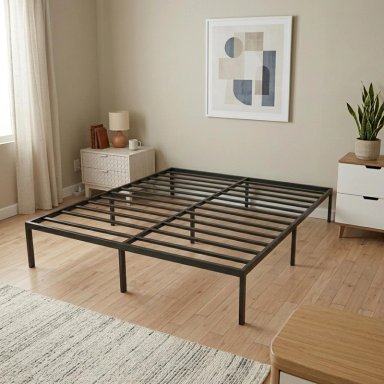 BASE DE CAMA METAL QUEEN 2,5 PLAZA 200X150X36 NEGRO AIRHOUSE - 5
