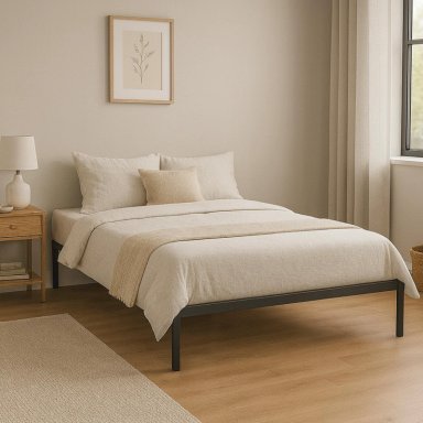 BASE DE CAMA METALICA QUEEN 200X150X36 GRIS AIRHOUSE - 3