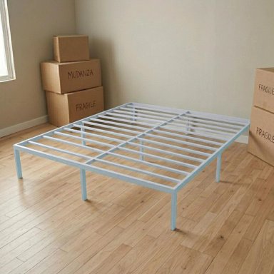 BASE DE CAMA METALICA QUEEN 200X150X36 GRIS AIRHOUSE - 7