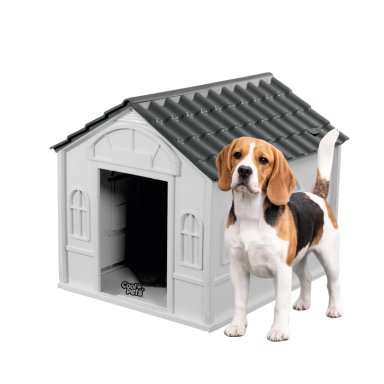CASA PARA PERRO PEQUEÑA COOL PETS 76X65X63CM TECHO GRIS - 1