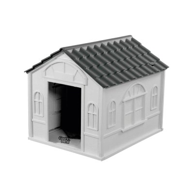 CASA PARA PERRO PEQUEÑA COOL PETS 76X65X63CM TECHO GRIS - 2