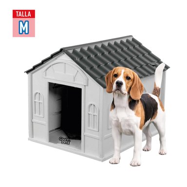 CASA PARA PERRO PEQUEÑA COOL PETS 76X65X63CM TECHO GRIS - 3