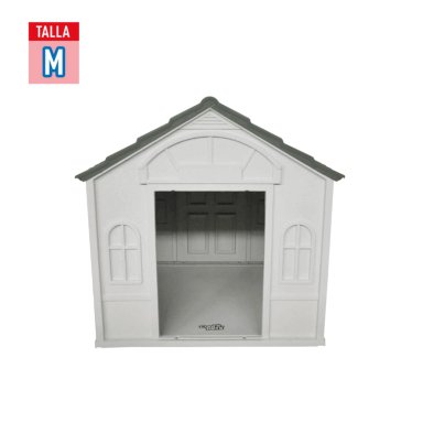 CASA PARA PERRO PEQUEÑA COOL PETS 76X65X63CM TECHO GRIS - 4