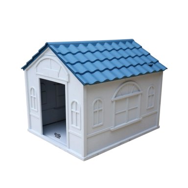 CASA PARA PERRO GRANDE COOL PETS 98X84X82CM TECHO AZUL - 2
