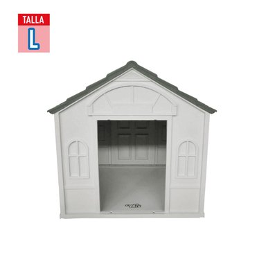 CASA PARA PERRO GRANDE COOL PETS 98X84X82CM TECHO GRIS - 4