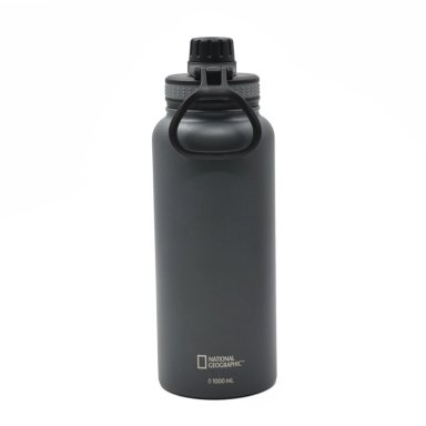 BOTELLA METALICA TE RMICA INSULADA 1LT GRIS NAT GEO - 4