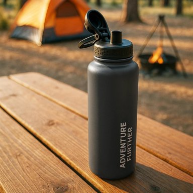 BOTELLA METALICA TE RMICA INSULADA 1LT GRIS NAT GEO - 7
