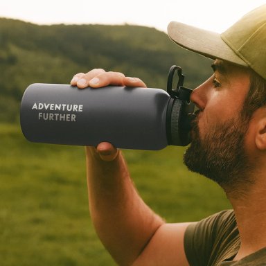 BOTELLA METALICA TE RMICA INSULADA 1LT GRIS NAT GEO - 8