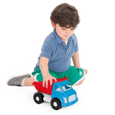 CAMION TOLVA JUGUETE AZUL ROJO 20CM DOLU - 1