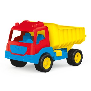 CAMION TOLVA JUGUETE ROJO AMARILLO 38CM DOLU - 1