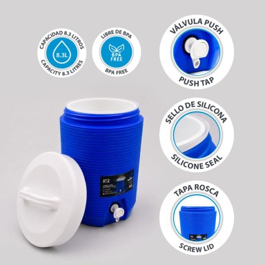 COOLER JARRA TE RMICO DISPENSADOR 8.3 LITROS NOTHPAK - 4