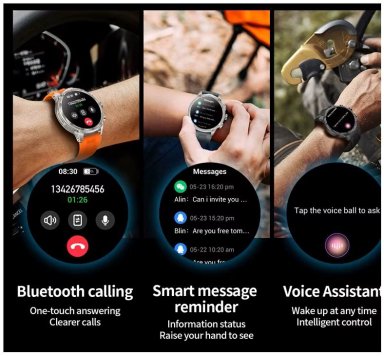 RELOJ INTELIGENTE V99 BATERIA 710MAH LLAMADAS BLUETOOTH MONITOR SALUD DEPORTE COMPATIBLE IOS ANDROID - 5