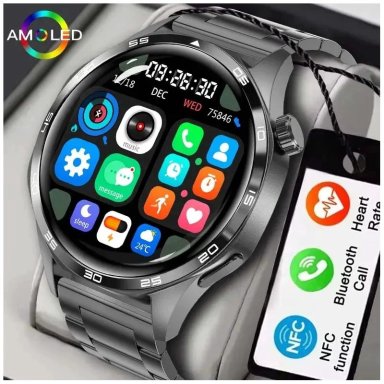 SMARTWATCH GT5 PRO DOBLE CORREA MONITOR DE SALUD 247 IP67 BLUETOOTH NOTIFICACIONES COMPATIBLE - 1