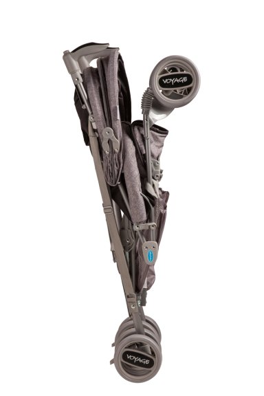 COCHE VOYAGE PARAGUA CON CUBRE PIE GREY FUCSIA - 4