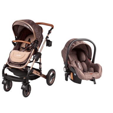 COCHE VOYAGE MOISÉS ZEUS CON SILLA NIDO BROWN CAFE - 1