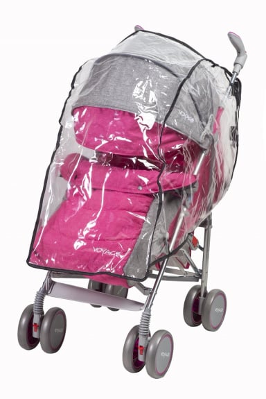 COCHE VOYAGE PARAGUA VG-008 BLACK ROSADO - 1