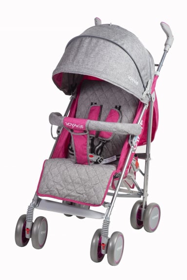 COCHE VOYAGE PARAGUA VG-008 BLACK ROSADO - 3