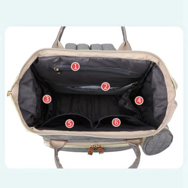 MOCHILA VOYAGE PAÑALERA MATERNAL 3 EN 1 PINK ROSADO - 3