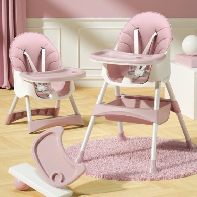 SILLA COMER VOYAGE 2 EN1 SNAK PINK ROSADO - 1