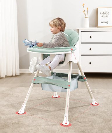 SILLA COMER VOYAGE 2 EN1 SNAK PINK ROSADO - 4