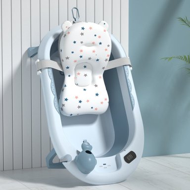 BAÑERA VOYAGE VOAYGE VG-003 CON COJIN Y TERMOMETRO BLUE AZUL - 1