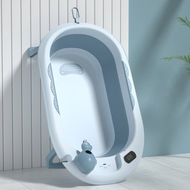 BAÑERA VOYAGE VOAYGE VG-003 CON COJIN Y TERMOMETRO BLUE AZUL - 2