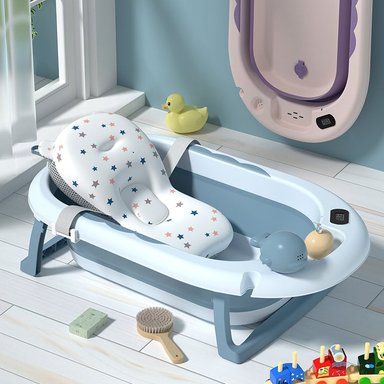 BAÑERA VOYAGE VOAYGE VG-003 CON COJIN Y TERMOMETRO BLUE AZUL - 3