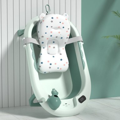 BAÑERA VOYAGE VOAYGE VG-003 CON COJIN Y TERMOMETRO GREEN VERDE - 1