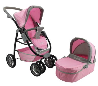 COCHE MUÑECA VOYAGE ROSADO FORMATO REAL ZEUS PINK - 2