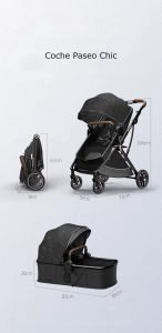 COCHE VOYAGE PASEO CHIC BLACK NEGRO - 4