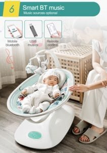 SILLA VOYAGE NIDO MECEDORA JADA GREEN BLUETOOTH VERDE - 7