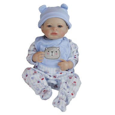 MUÑECA BEBÉ REBORN LUIS 45CM - 1
