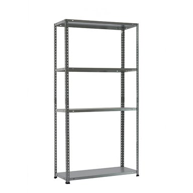 ESTANTE METALBREIN MB1457530 METÁLICO 4 REPISAS GALVANIZADO 145 X 75 X 30 CM - 1