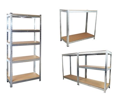ESTANTE METALBREIN MB1507030 METÁLICO 5 REPISAS GALVANIZADO 150 X 70 X 30 CM - 2