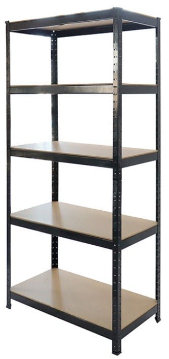 ESTANTE METALBREIN MB1507030N METÁLICO 5 REPISAS NEGRO 150 X 70 X 30 CM - 1
