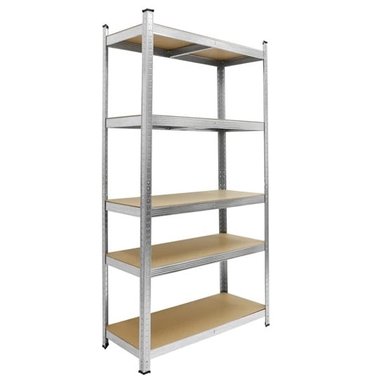 ESTANTE METALBREIN MB1809040G METÁLICO 5 REPISAS GALVANIZADO 186 X 90 X 40 CM - 1