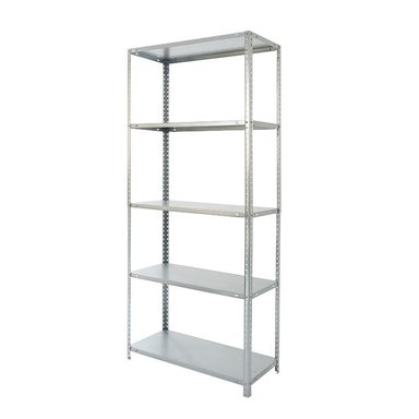 ESTANTE METALBREIN MB1657530 METÁLICO 5 REPISAS GALVANIZADO 165 X 75 X 30 CM - 1