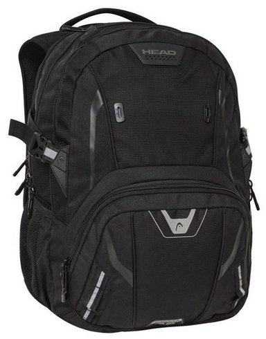 MOCHILA PORTA LAPTOP SAHARA NEGRO PLATA HEAD - 1