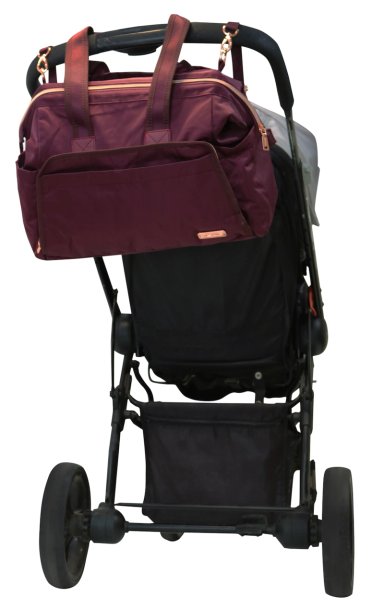 BOLSO CARTERA MATERNAL MATERNITY BURDEO HEAD - 5