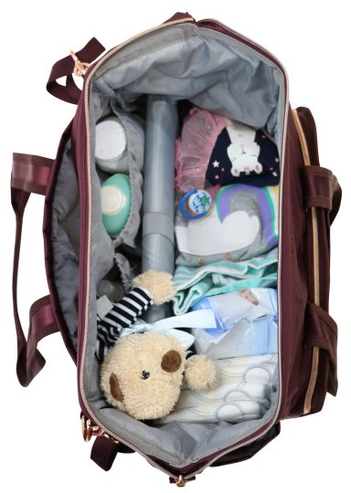 BOLSO CARTERA MATERNAL MATERNITY BURDEO HEAD - 6