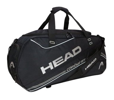 BOLSO DEPORTIVO HEAD NYLON NEGRO PLATA NEW COMBAT 55 - 1
