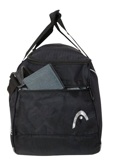 BOLSO DEPORTIVO HEAD NYLON NEGRO PLATA NEW COMBAT 55 - 5