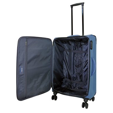 MALETA BLANDA TELA MADRID M AZUL FRIO HEAD - 3