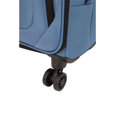 MALETA BLANDA TELA MADRID M AZUL FRIO HEAD - 4