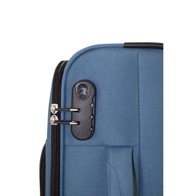 MALETA BLANDA TELA MADRID M AZUL FRIO HEAD - 5