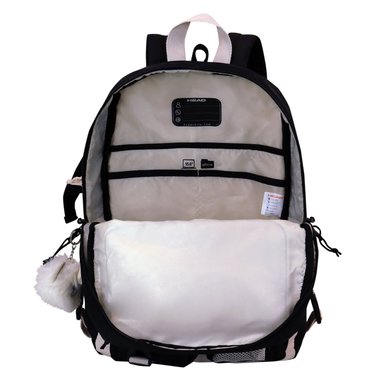 MOCHILA MUJER FUSION BLOCK NEGRO BLANCO HEAD - 3