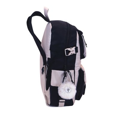 MOCHILA MUJER FUSION BLOCK NEGRO BLANCO HEAD - 6