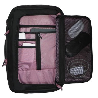 MOCHILA DE VIAJE AROUND REVERSE NEGRO MALVA CALIDAD HEAD - 4